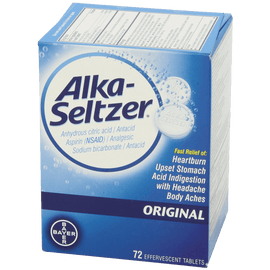 Alka seltzer Original Effervescent Tablets 72 Count