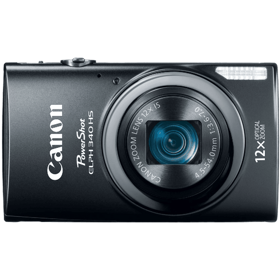 Canon PowerShot ELPH 340 HS 16MP Digital Camera Black